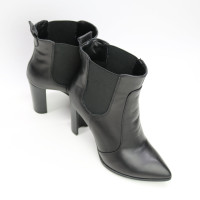 Ботинки из черной кожи на каблуке Арт. 35-14/32