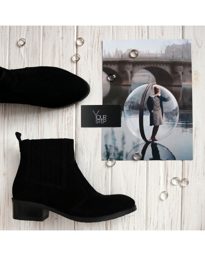 Черевики із чорної замші Арт. 306-4