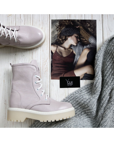 Ботинки из лилового ската Арт. 12-6/22