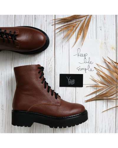 Черевики із рудої шкіри Арт. As-8/22