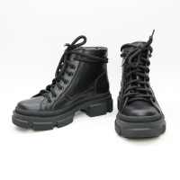 Ботинки со шнуровкой из черной кожи Арт. 51-3/260