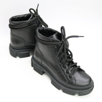 Ботинки со шнуровкой из черной кожи Арт. 51-3/260