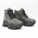 Ботинки со шнуровкой из серого нубука  Арт. As-3/21080