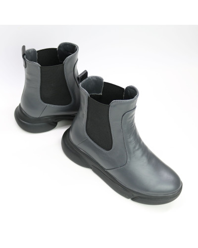 Челсі із сірої шкіри Арт. 12-1/187