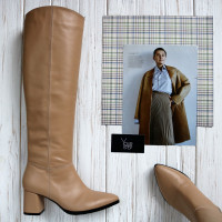 Класичні чоботи зі шкіри Арт. 657-14/47Ок