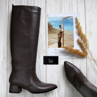 Класичні чоботи зі шкіри Арт. 457-9/53Ок