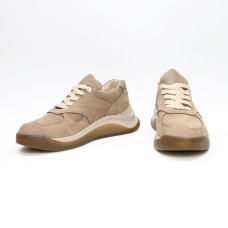 Кросівки з бежевого нубуку Арт. 15-2(Av)
