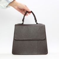 Шкіряна сумка кольору шоколад Арт. YS-1001