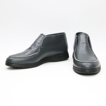 Высокие лоферы из кожи в темно-сером цвете Арт. 156-4