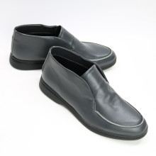 Высокие лоферы из кожи в темно-сером цвете Арт. 156-4