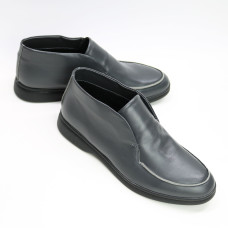 Високі лофери зі шкіри в темно сірому кольорі Арт. 156-4