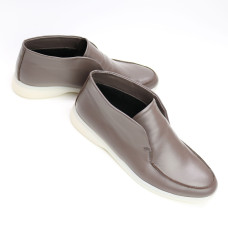 Високі лофери зі шкіри в кольорі какао Арт. 156-4