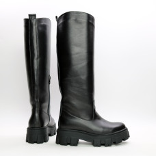 Чорні високі чоботи Арт.12-33/258