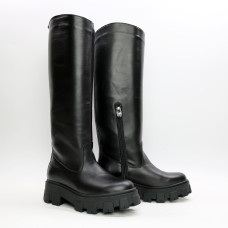 Чорні високі чоботи Арт.12-33/258