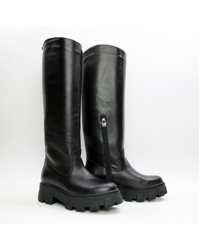 Чорні високі чоботи Арт.12-33/258