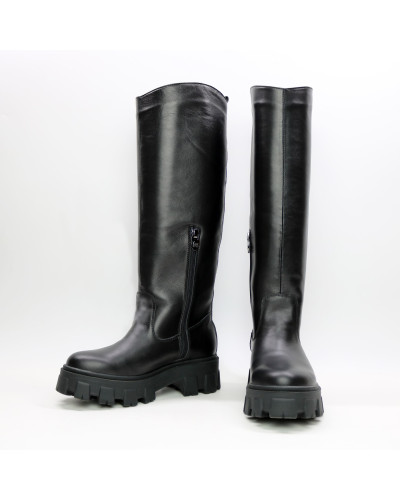 Чорні високі чоботи Арт.12-33/258