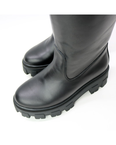 Чорні високі чоботи Арт.12-33/258