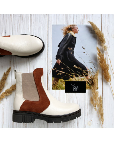 Челсі зі шкіри флотар із вставкою Арт. 12-1/As17