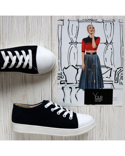 Кеди із синьої замші Арт. Em-1