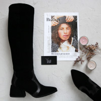 Чоботи чорного кольору Арт. 657-12/w324Ок