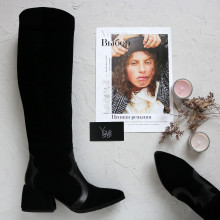 Чоботи чорного кольору Арт. 657-12/w324Ок