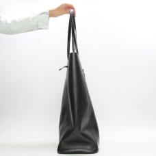 Шопер з чорної шкіри флотар Арт. YS-4080