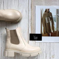 Челсі з бежевої шкіри Арт. 12-1/21074