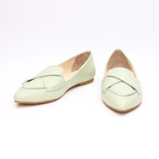Балетки з гострим носком у кольорі фісташка — свіжість і витонченість (Арт. 17‑11)