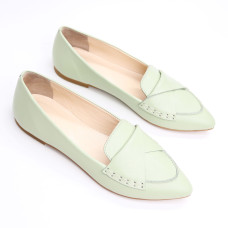 Балетки з гострим носком у кольорі фісташка — свіжість і витонченість (Арт. 17‑11)