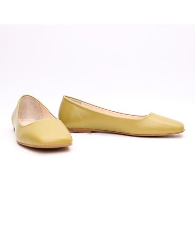 Шкіряні балетки з квадратним носом Арт. 072-2