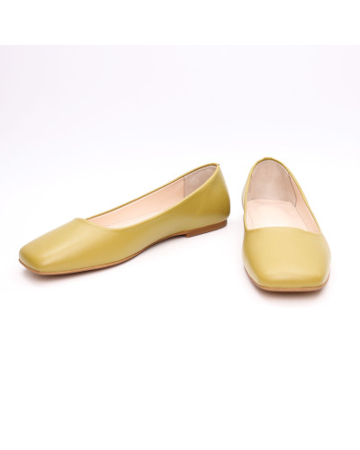 Шкіряні балетки з квадратним носом Арт. 072-2