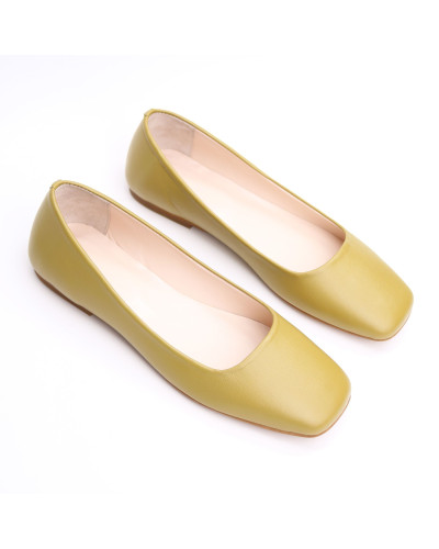 Шкіряні балетки з квадратним носом Арт. 072-2