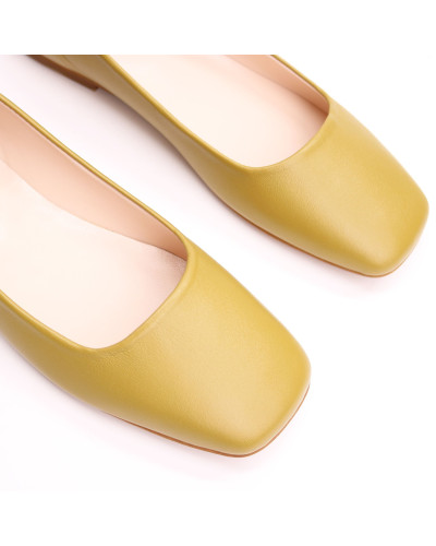 Шкіряні балетки з квадратним носом Арт. 072-2