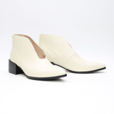 Ботильоны из бежевой кожи флотар  Арт. 457-8/56