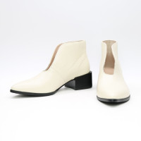 Ботильоны из бежевой кожи флотар  Арт. 457-8/56