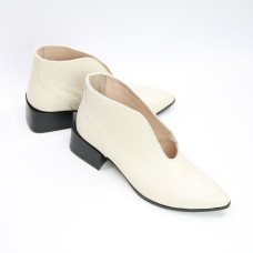 Ботильоны из бежевой кожи флотар  Арт. 457-8/56