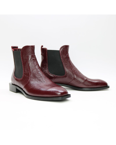 Бордові Челсі із квадратним носом Арт. 105-2