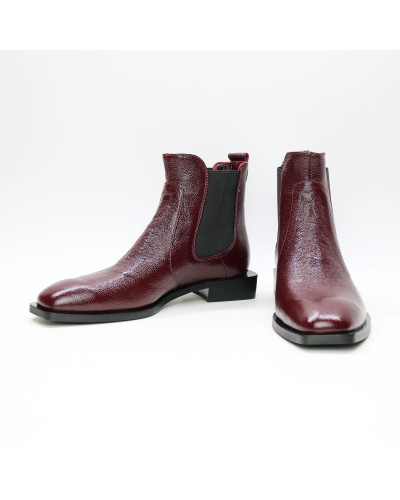 Бордові Челсі із квадратним носом Арт. 105-2