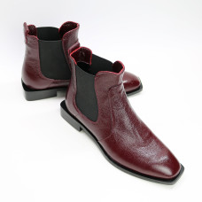 Бордові Челсі із квадратним носом Арт. 105-2