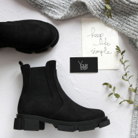 Челсі із чорного нубуку Арт. 12-1/21074