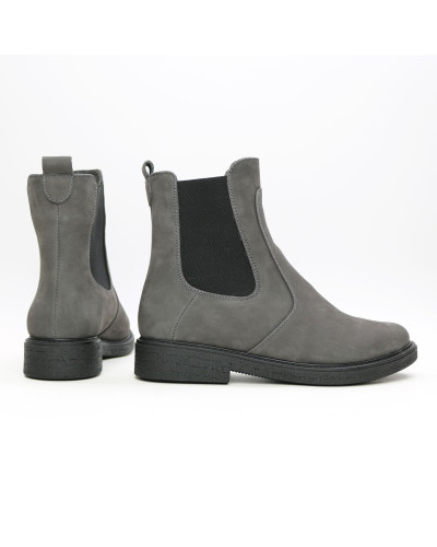 Челсі із сірого нубуку Арт.12-1(Sn4)