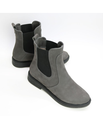 Челсі із сірого нубуку Арт.12-1(Sn4)