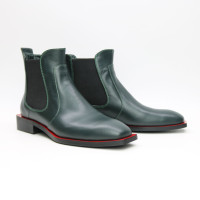Челсі із зеленої шкіри з квадратним носом Арт. 105-2