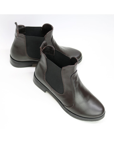 Челсі зі шкіри кольору шоколад Арт. 176-2V