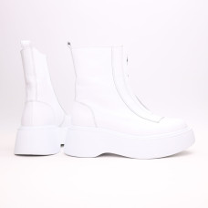 Білі шкіряні черевики Арт. As-11/261