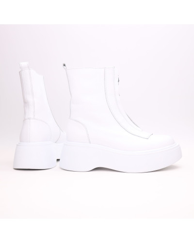 Білі шкіряні черевики Арт. As-11/261