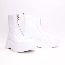 Білі шкіряні черевики Арт. As-11/261