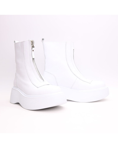 Білі шкіряні черевики Арт. As-11/261