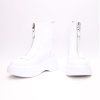 Білі шкіряні черевики Арт. As-11/261