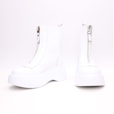 Білі шкіряні черевики Арт. As-11/261